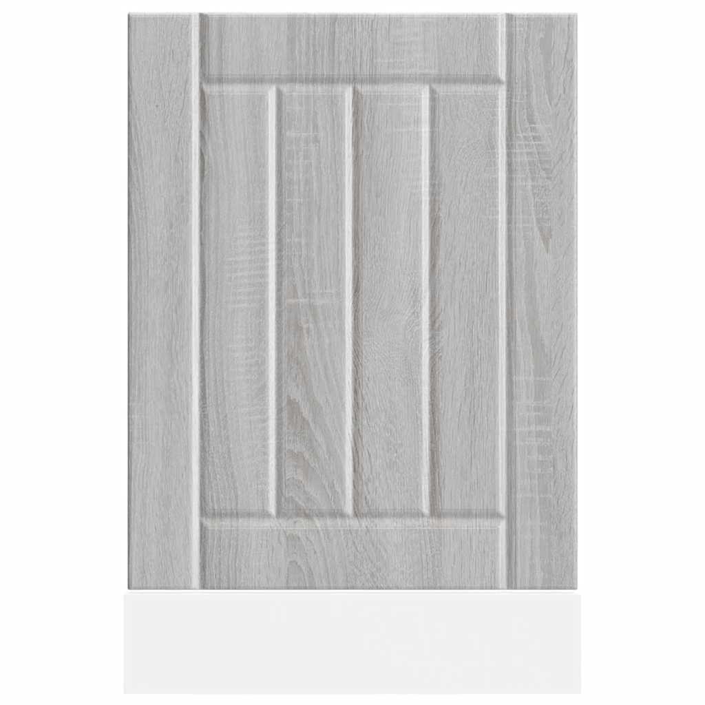 vidaXL Dishwasher Panel "Lucca" Grey Sonoma Engineered Wood
