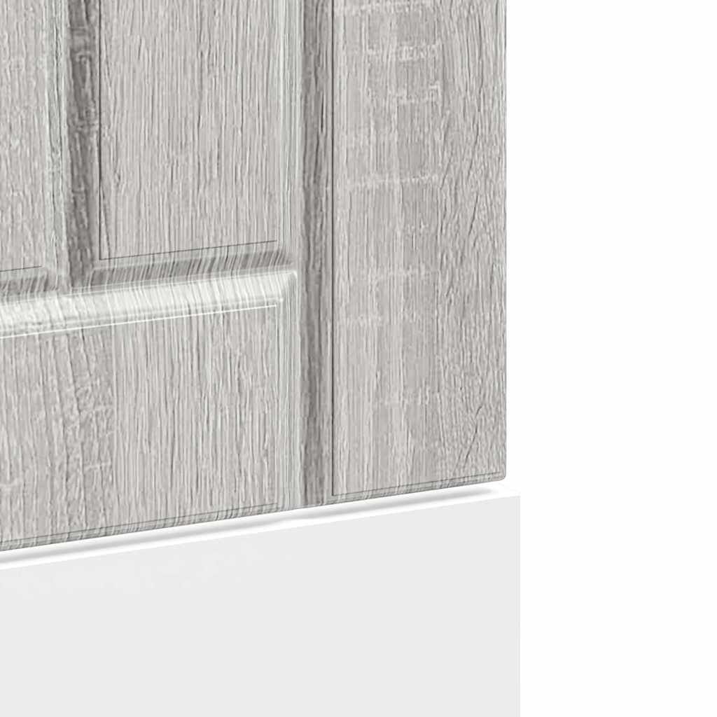 vidaXL Dishwasher Panel Lucca Grey Sonoma Engineered Wood