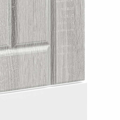 vidaXL Dishwasher Panel Lucca Grey Sonoma Engineered Wood