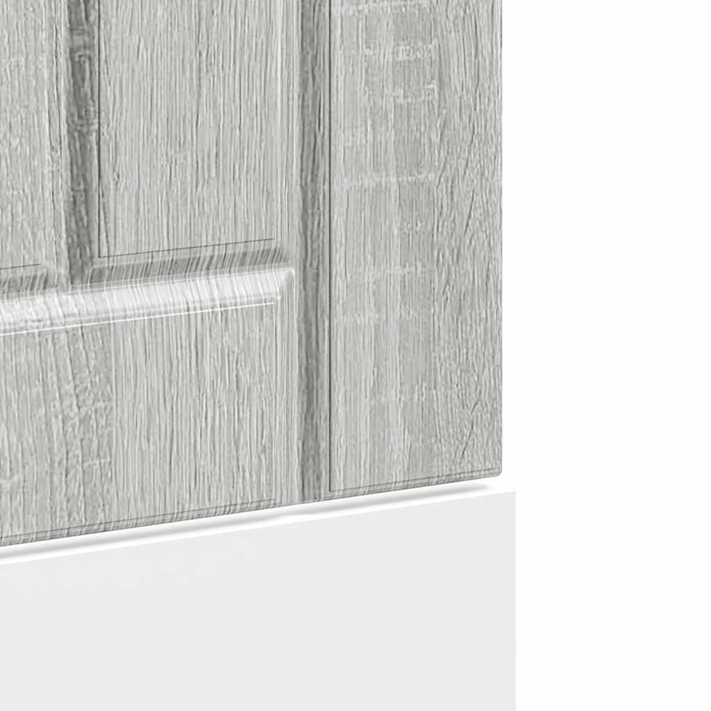 vidaXL Dishwasher Panel "Lucca" Grey Sonoma Engineered Wood