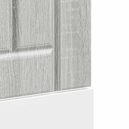 vidaXL Dishwasher Panel "Lucca" Grey Sonoma Engineered Wood