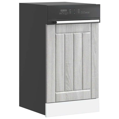 vidaXL Dishwasher Panel "Lucca" Grey Sonoma Engineered Wood