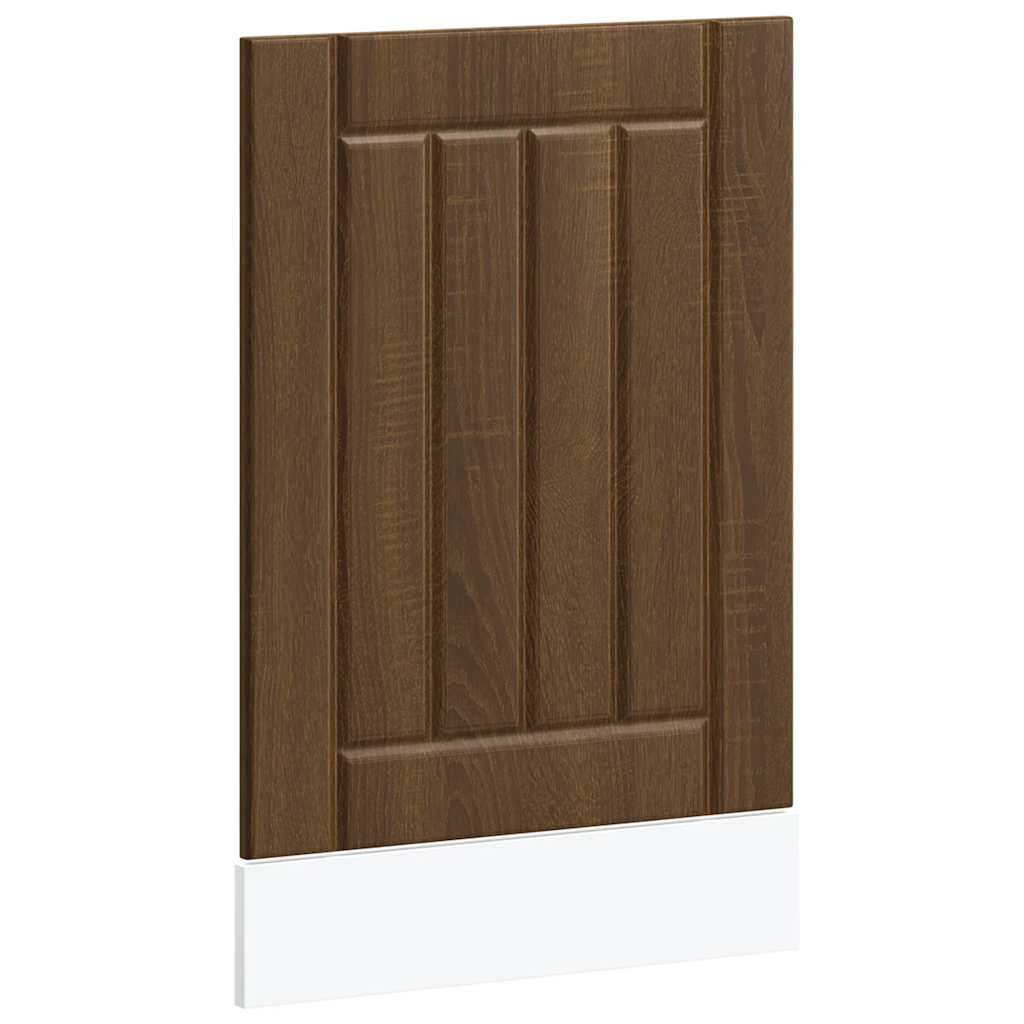 vidaXL Dishwasher Panel "Lucca" Brown Oak Engineered Wood