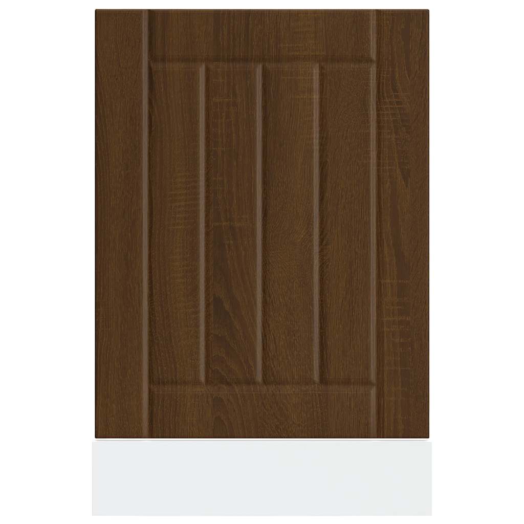 vidaXL Dishwasher Panel "Lucca" Brown Oak Engineered Wood