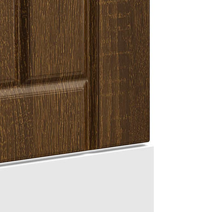 vidaXL Dishwasher Panel "Lucca" Brown Oak Engineered Wood