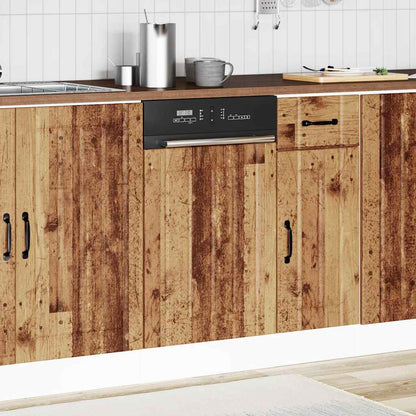 vidaXL Dishwasher Panel "Lucca" Old Wood Engineered Wood