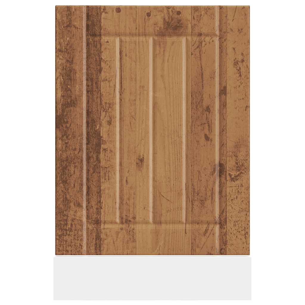 vidaXL Dishwasher Panel "Lucca" Old Wood Engineered Wood