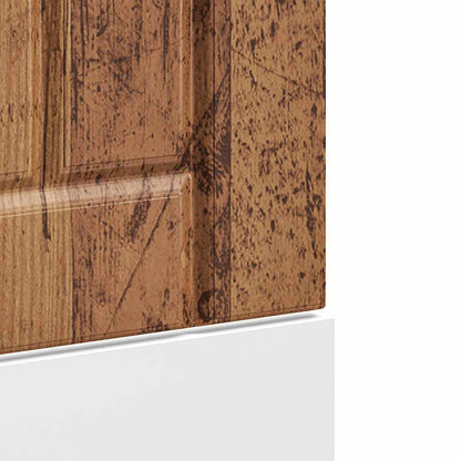 vidaXL Dishwasher Panel "Lucca" Old Wood Engineered Wood