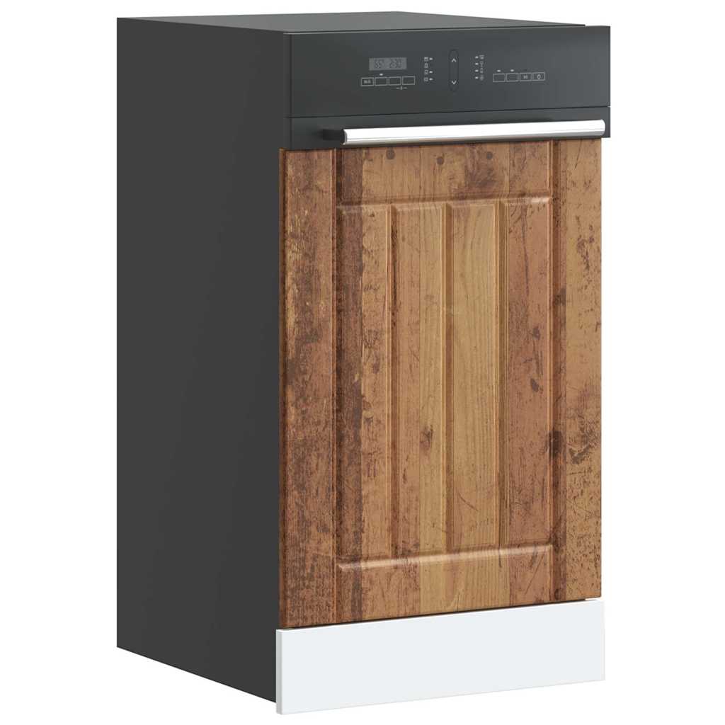 vidaXL Dishwasher Panel "Lucca" Old Wood Engineered Wood