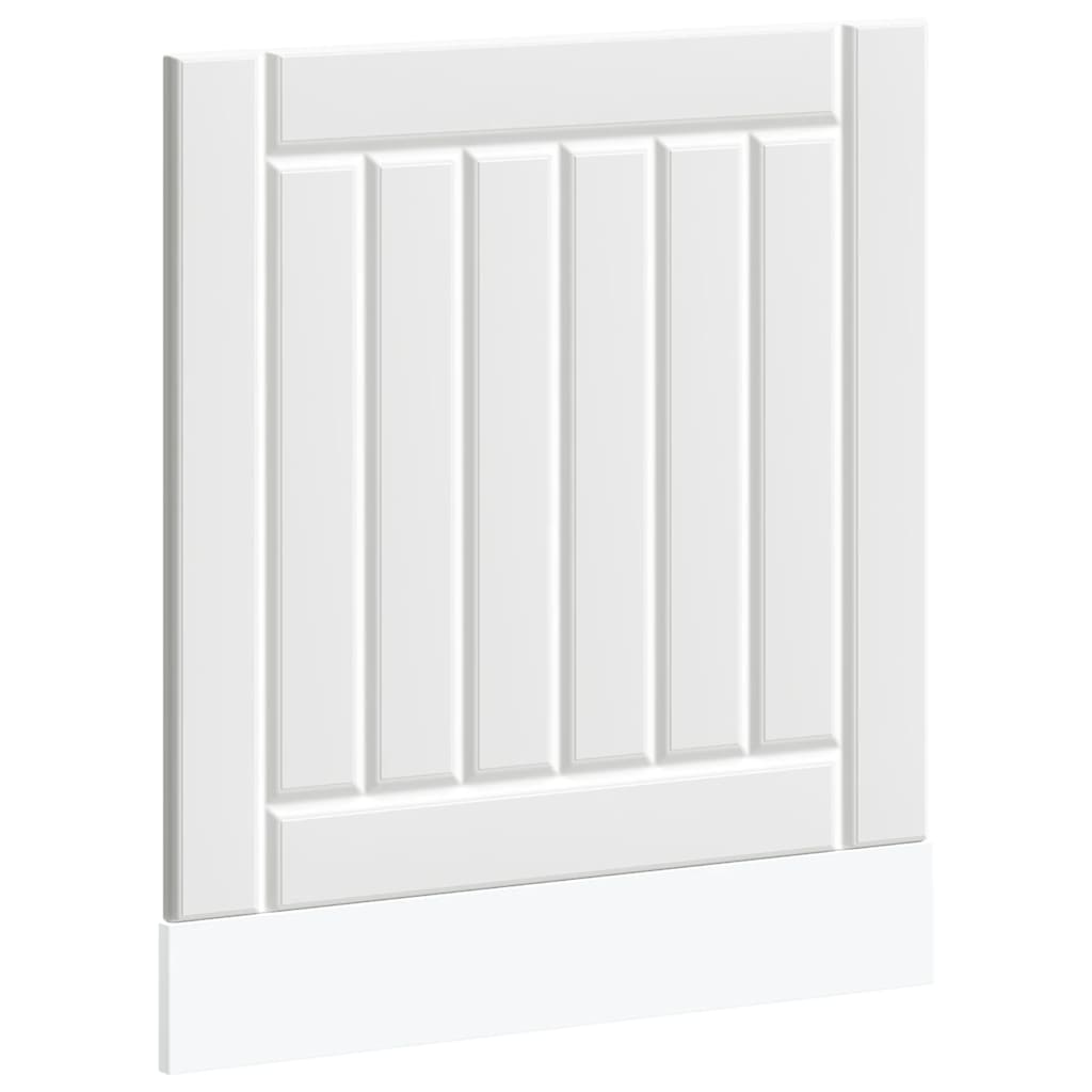 vidaXL Dishwasher Panel Lucca White Engineered Wood