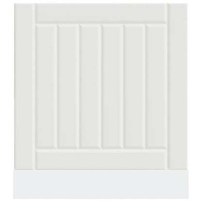 vidaXL Dishwasher Panel Lucca White Engineered Wood