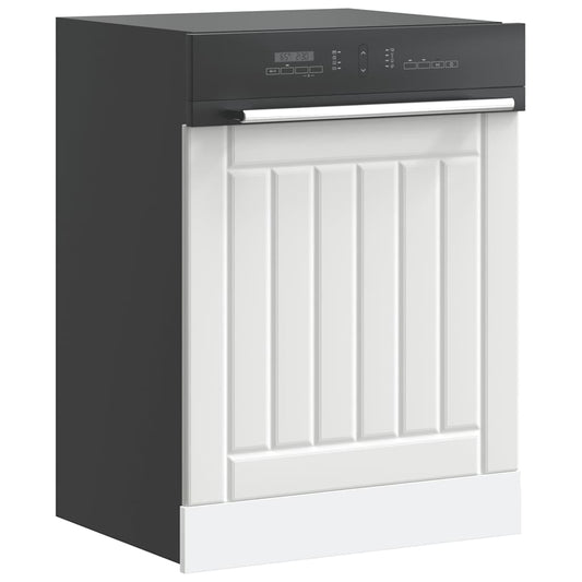 vidaXL Dishwasher Panel "Lucca" White Engineered Wood