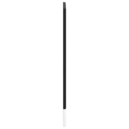 vidaXL Dishwasher Panel Lucca Black Engineered Wood