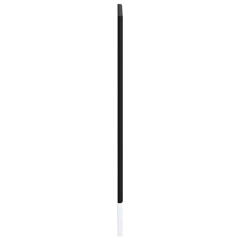vidaXL Dishwasher Panel "Lucca" Black Engineered Wood