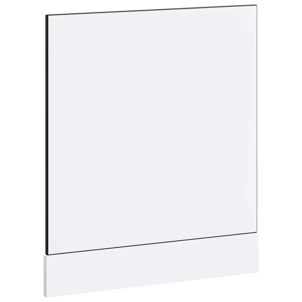 vidaXL Dishwasher Panel "Lucca" Black Engineered Wood