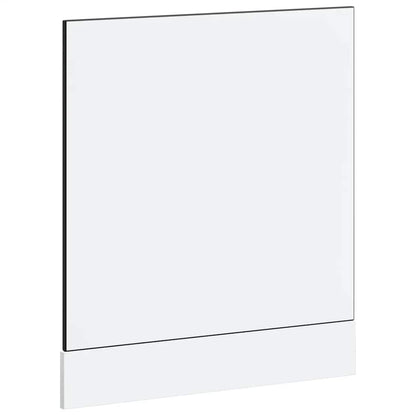 vidaXL Dishwasher Panel "Lucca" Black Engineered Wood