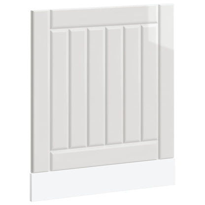 vidaXL Dishwasher Panel Lucca High Gloss White Engineered Wood
