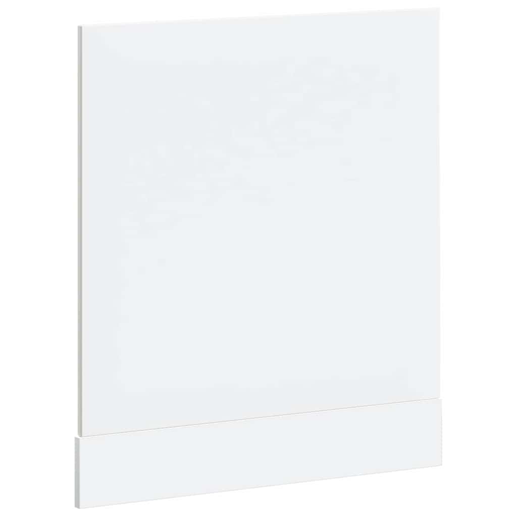 vidaXL Dishwasher Panel Lucca High Gloss White Engineered Wood