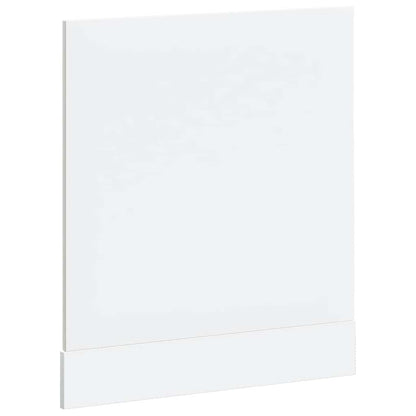 vidaXL Dishwasher Panel Lucca High Gloss White Engineered Wood