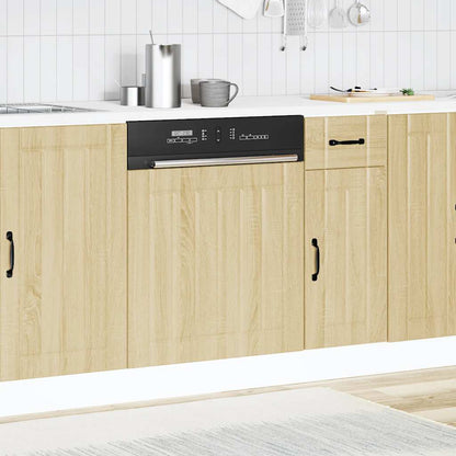 vidaXL Dishwasher Panel "Lucca" Sonoma Oak Engineered Wood