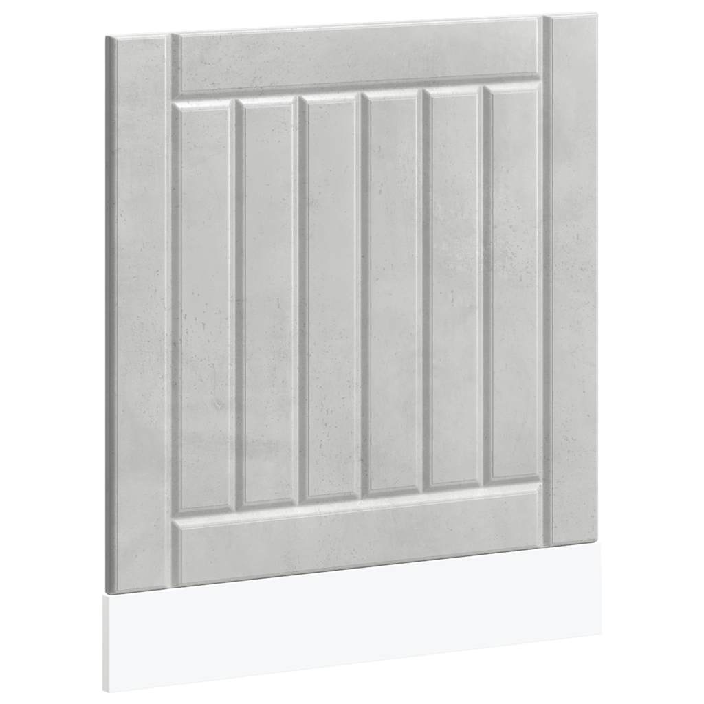 vidaXL Dishwasher Panel "Lucca" Concrete Grey Engineered Wood