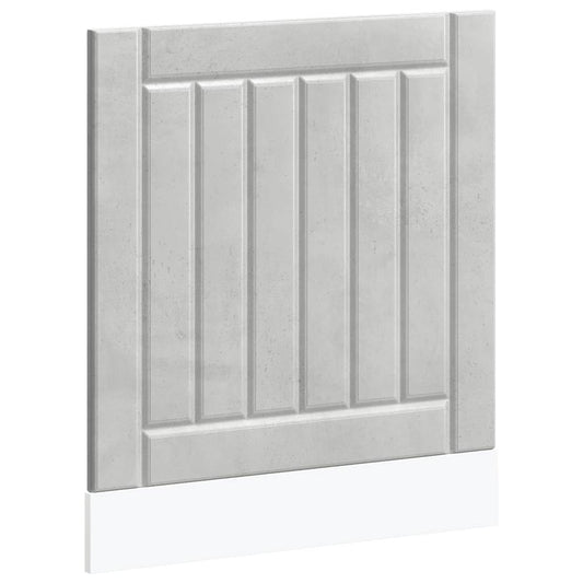 vidaXL Dishwasher Panel "Lucca" Concrete Grey Engineered Wood