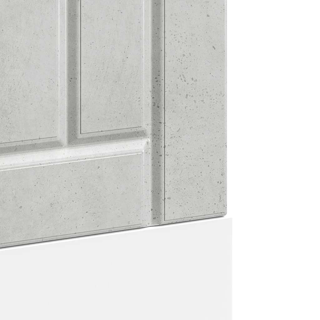 vidaXL Dishwasher Panel "Lucca" Concrete Grey Engineered Wood