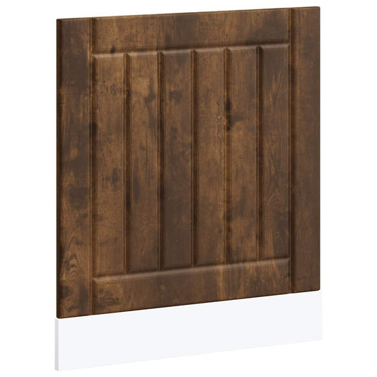 vidaXL Dishwasher Panel "Lucca" Smoked Oak Engineered Wood