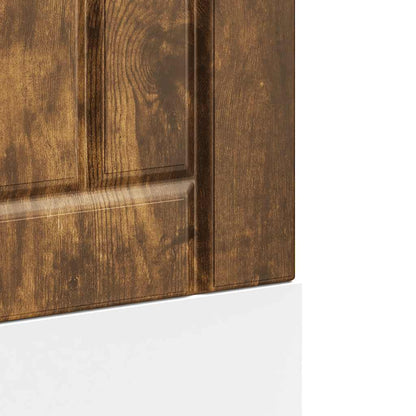 vidaXL Dishwasher Panel "Lucca" Smoked Oak Engineered Wood