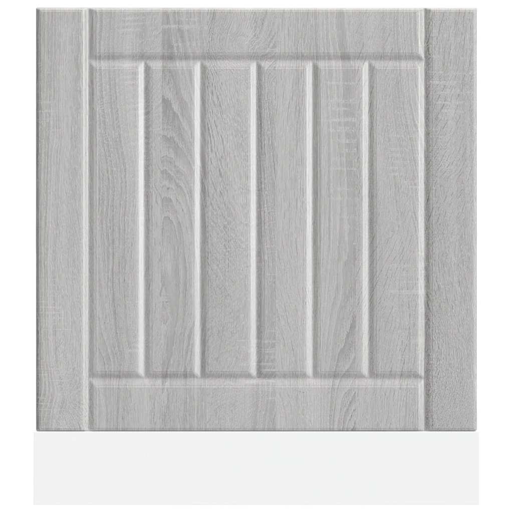 vidaXL Dishwasher Panel "Lucca" Grey Sonoma Engineered Wood
