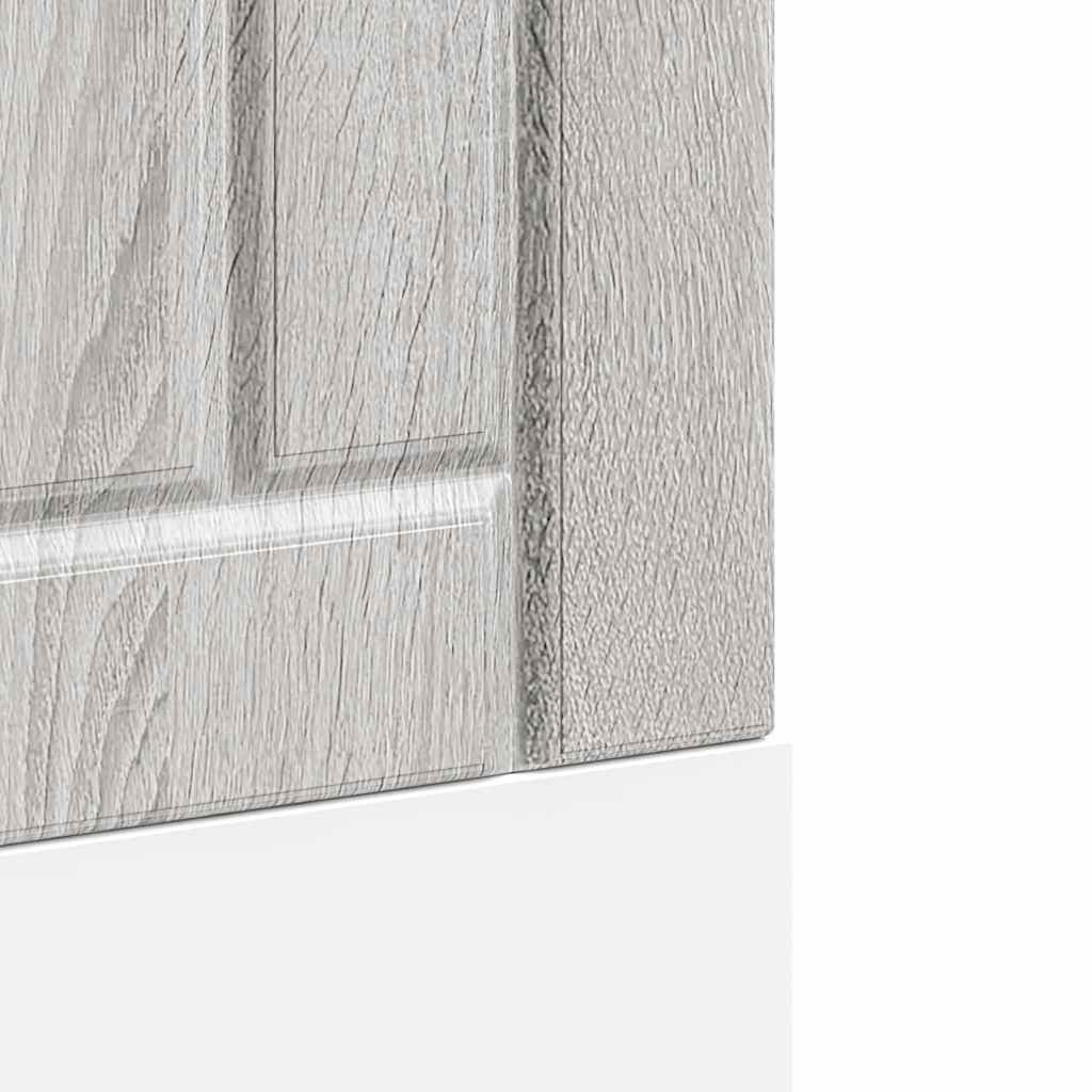 vidaXL Dishwasher Panel "Lucca" Grey Sonoma Engineered Wood