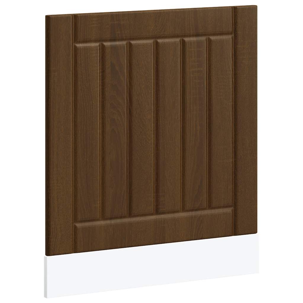 vidaXL Dishwasher Panel "Lucca" Brown Oak Engineered Wood