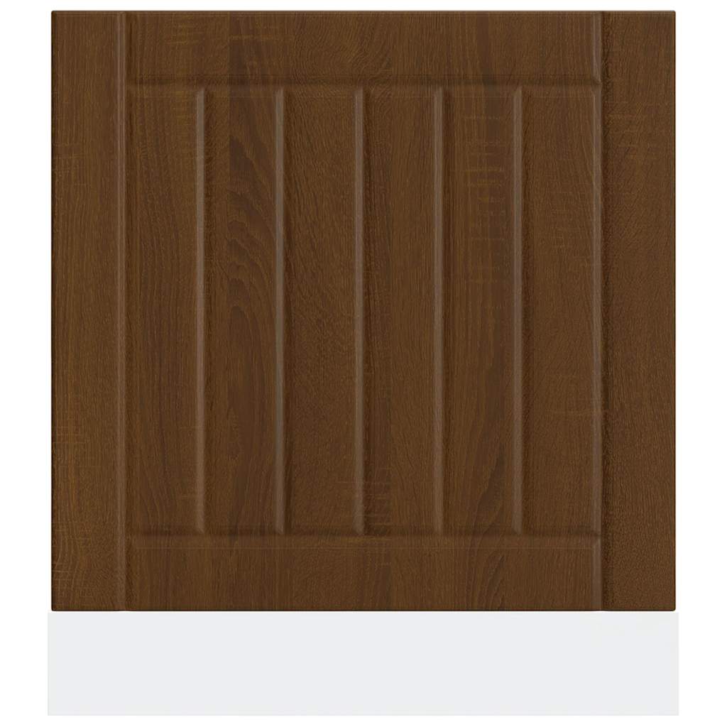 vidaXL Dishwasher Panel "Lucca" Brown Oak Engineered Wood