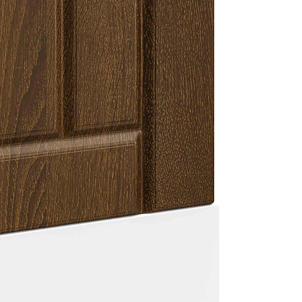 vidaXL Dishwasher Panel "Lucca" Brown Oak Engineered Wood