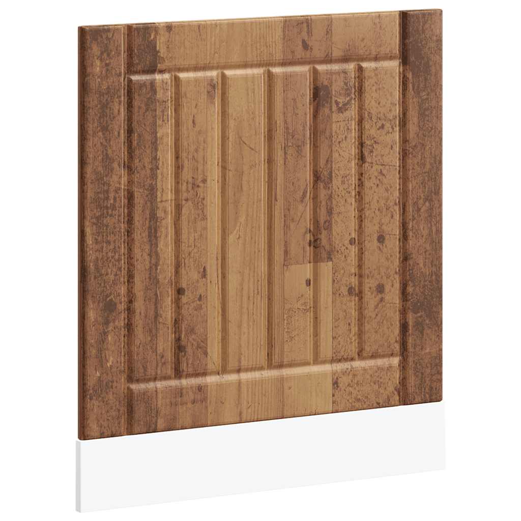 vidaXL Dishwasher Panel "Lucca" Old Wood Engineered Wood