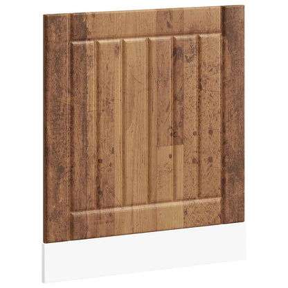 vidaXL Dishwasher Panel "Lucca" Old Wood Engineered Wood