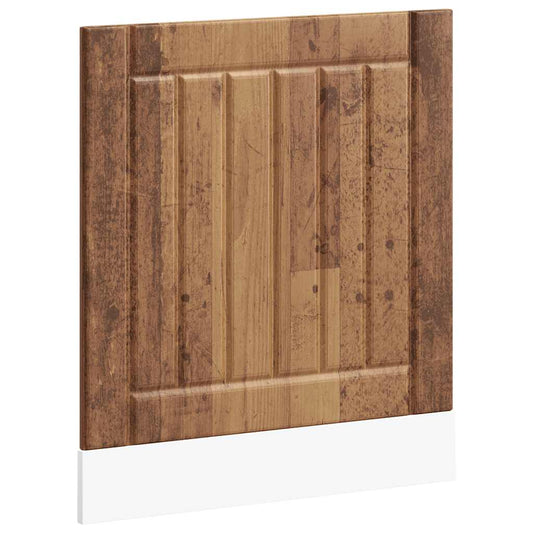 vidaXL Dishwasher Panel "Lucca" Old Wood Engineered Wood