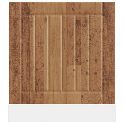 vidaXL Dishwasher Panel "Lucca" Old Wood Engineered Wood