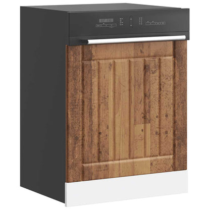 vidaXL Dishwasher Panel "Lucca" Old Wood Engineered Wood