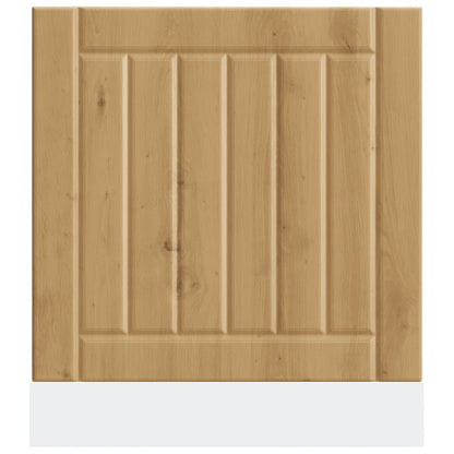 vidaXL Dishwasher Panel "Lucca" Artisan Oak Engineered Wood