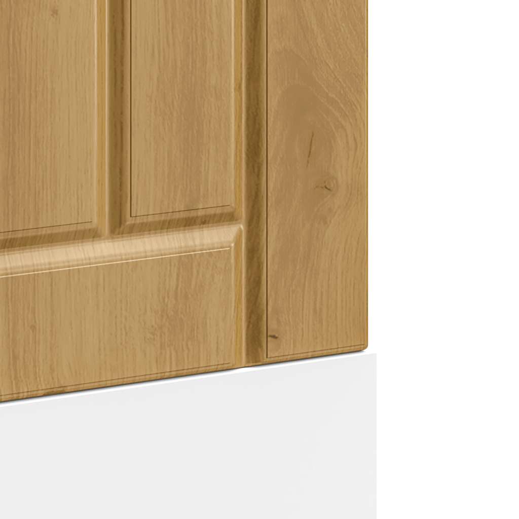 vidaXL Dishwasher Panel "Lucca" Artisan Oak Engineered Wood
