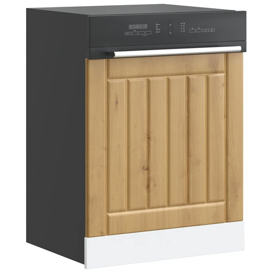 vidaXL Dishwasher Panel "Lucca" Artisan Oak Engineered Wood