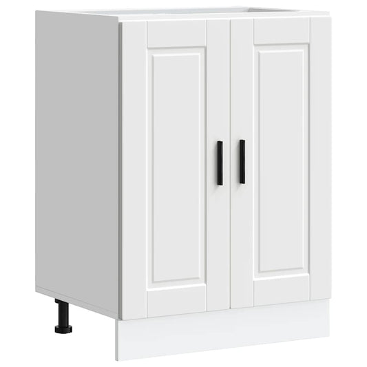 vidaXL Kitchen Base Cabinet "Porto" White Engineered Wood