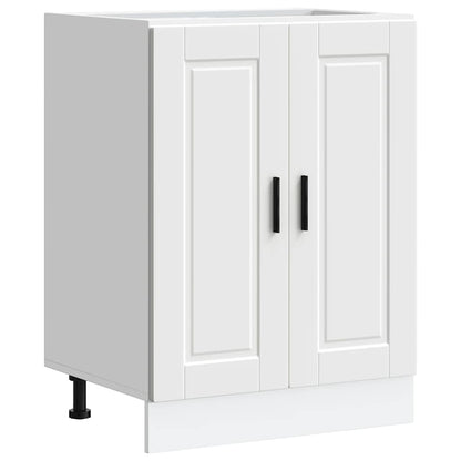 vidaXL Kitchen Base Cabinet "Porto" White Engineered Wood