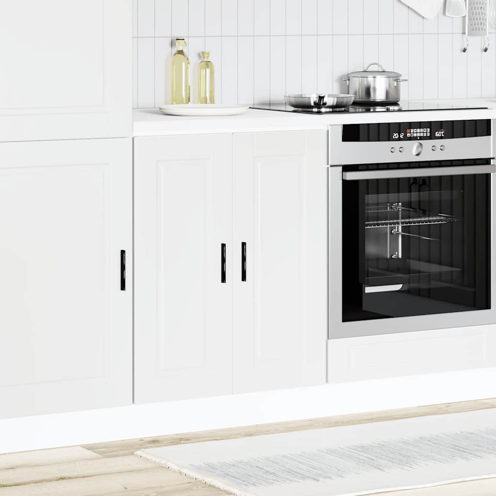 vidaXL Kitchen Base Cabinet Porto White Engineered Wood