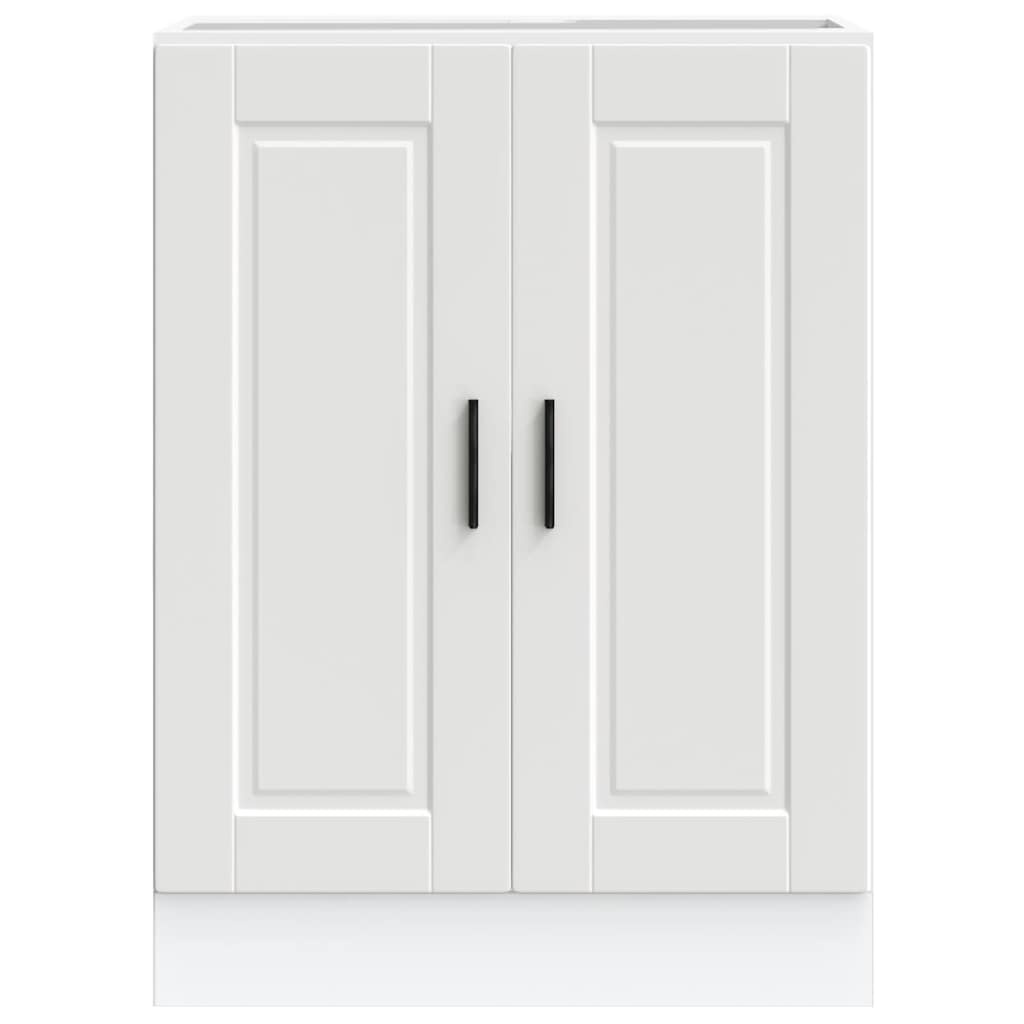 vidaXL Kitchen Base Cabinet Porto White Engineered Wood