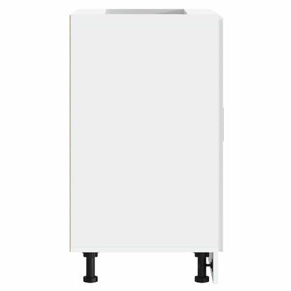 vidaXL Kitchen Base Cabinet Porto White Engineered Wood
