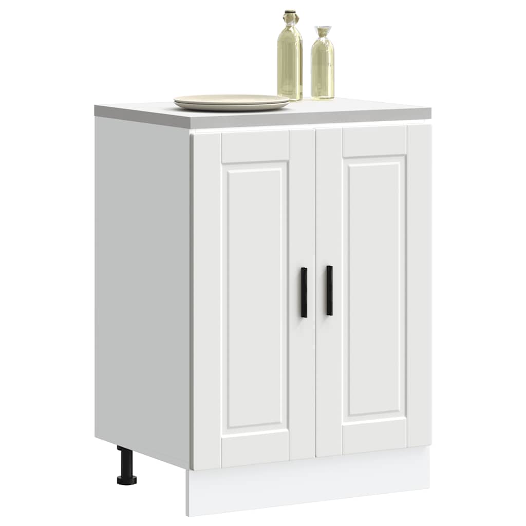 vidaXL Kitchen Base Cabinet Porto White Engineered Wood