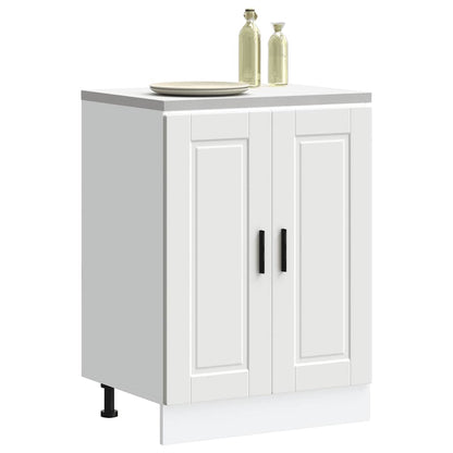 vidaXL Kitchen Base Cabinet Porto White Engineered Wood