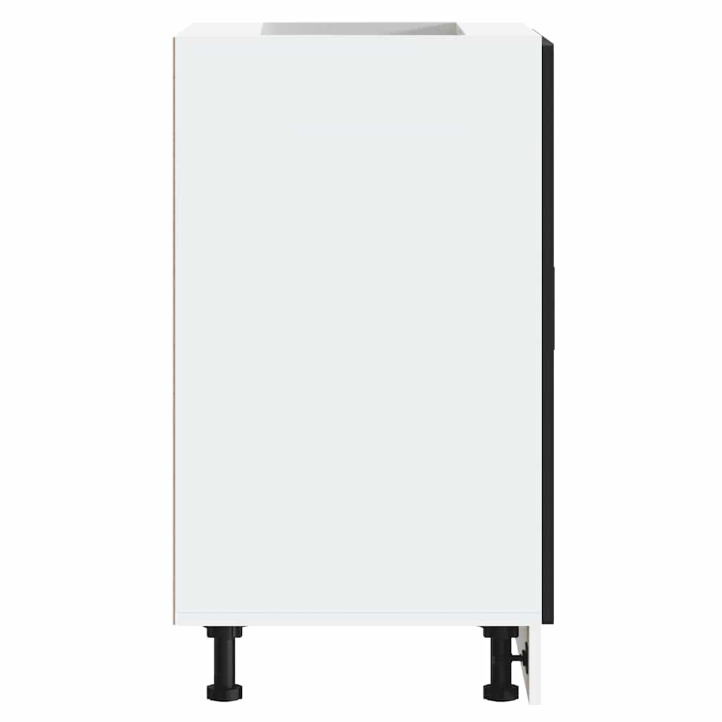 vidaXL Kitchen Base Cabinet Porto Black Engineered Wood